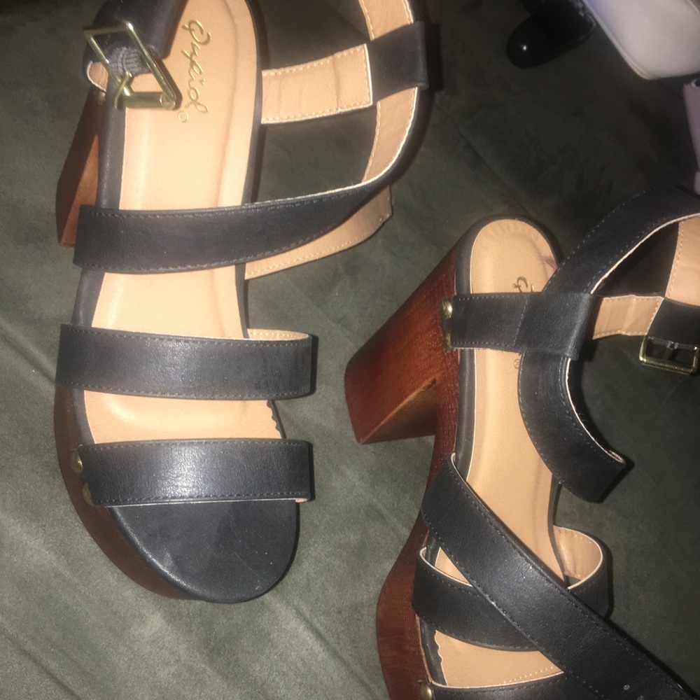 Strappy heels